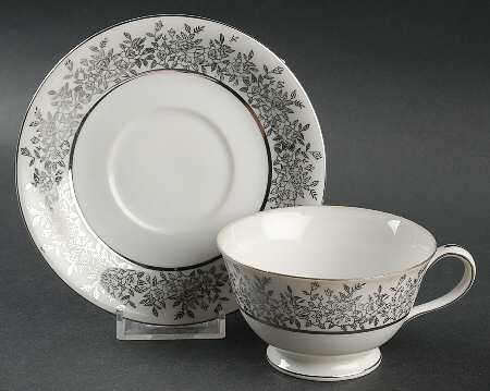 Star Dust Footed Cup & Saucer Set