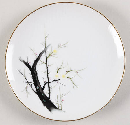 White Plum Bread & Butter Plate