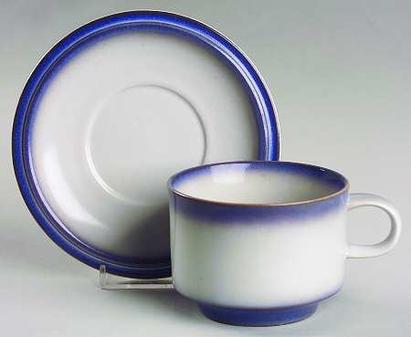 Auvergne Flat Cup & Saucer Set