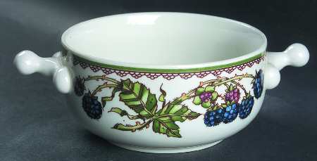 Brombeere Flat Cream Soup Bowl