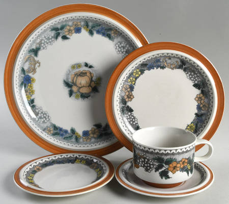 Burgund 5 Piece Place Setting