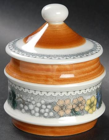 Burgund Sugar Bowl & Lid