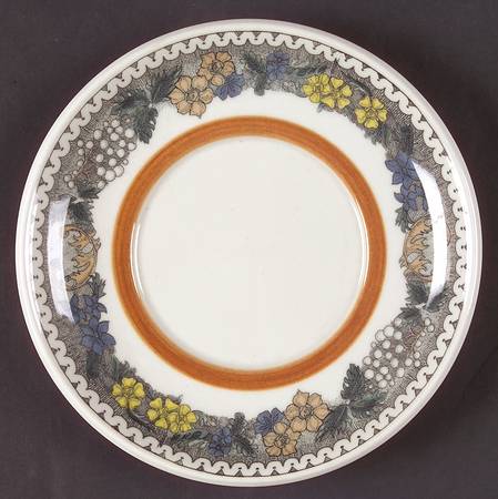 Burgund Saucer for Cream Soup Bowl & Lid