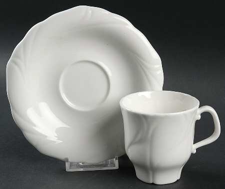 Etoiles Flat Cup & Saucer Set by Goebel