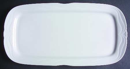 Plaza White 14" Rectangular Tray