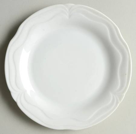 Plaza White Bread & Butter Plate