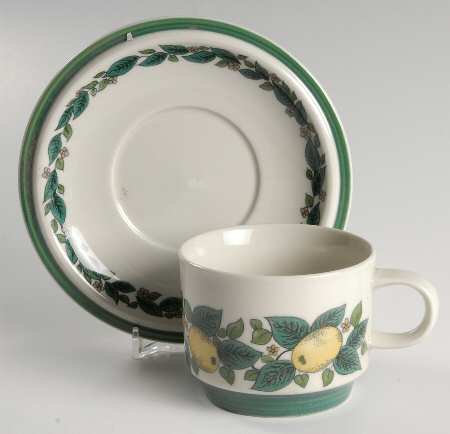 Savoy Flat Cup & Saucer Set