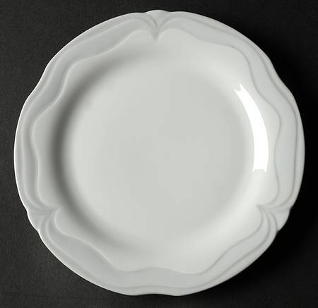 Zamora Gray Salad Plate