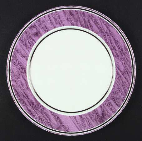 Faux Bois Purple Service Plate (Charger)