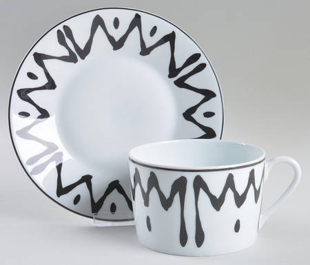 Florida Black Breakfast Cup & Saucer Set