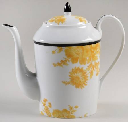 Potpourri Yellow Coffee Pot & Lid
