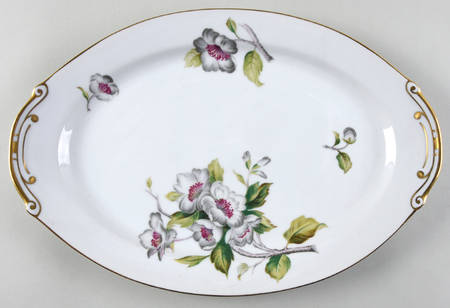 Apple Blossom 14" Oval Serving Platter