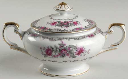 Corsage Sugar Bowl & Lid