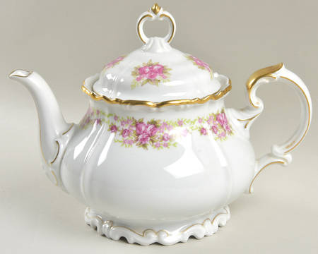 Dresden Rose Teapot & Lid