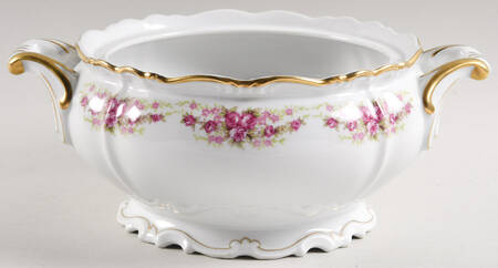 Dresden Rose Round Vegetable No Lid