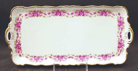 Dresden Rose Large Sandwich Tray