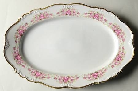 Dresden Rose 13" Oval Serving Platter