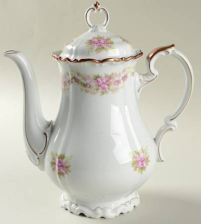 Dresden Rose Mini Coffee Pot & Lid