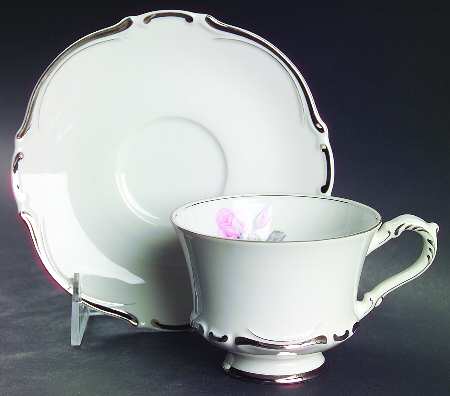 Footed Cup & Saucer Set