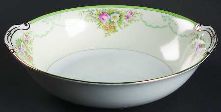 Formal Garden 9" Round Vegetable Bowl