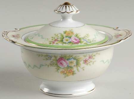 Formal Garden Sugar Bowl & Lid