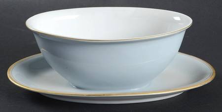 Graymont (Gold Trim) Gravy Boat with Attached Underplate