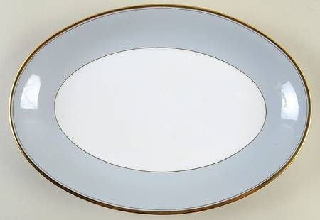 Graymont (Gold Trim) 12" Oval Serving Platter