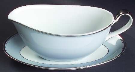 Graymont (Platinum Trim) Gravy Boat & Underplate/Relish