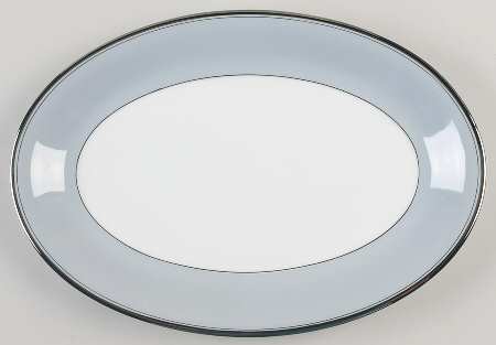 Graymont (Platinum Trim) 14" Oval Serving Platter