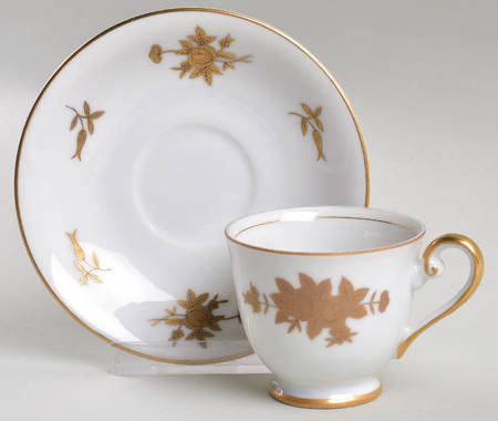 Regal Footed Demitasse Cup & Saucer Set