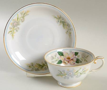 Rochelle Footed Cup & Saucer Set
