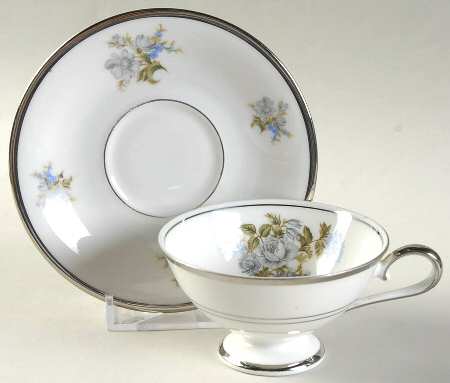 Romance Footed Demitasse Cup & Saucer Set