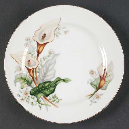 Wood Lily Salad Plate