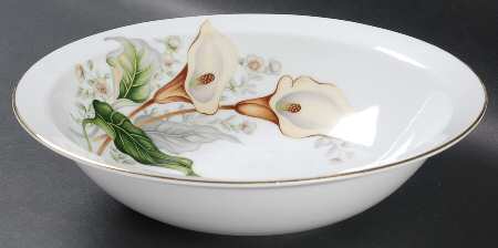 Wood Lily 10" Round Vegetable Bowl