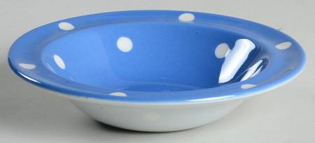 Blue Domino (Blue & White) Rim Cereal Bowl