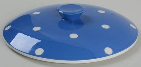 Blue Domino (Blue & White) Lid for Round Vegetable