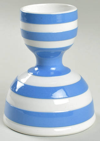 Cornish Blue White (Shield and TG Green) Double Egg Cup