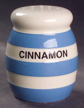 Cornish Blue White (Shield and TG Green) Cinnamon Shaker