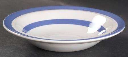 Cornish Blue White (Shield and TG Green) Oatmeal Bowl