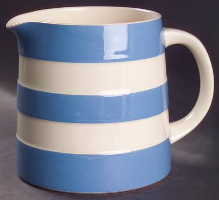 Cornish Blue White (Shield and TG Green) 30 Oc Dreadnought Jug