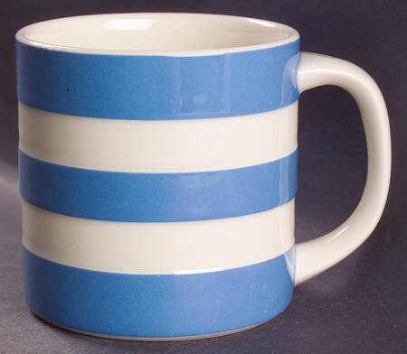 Cornish Blue White (Shield and TG Green) Grandmug