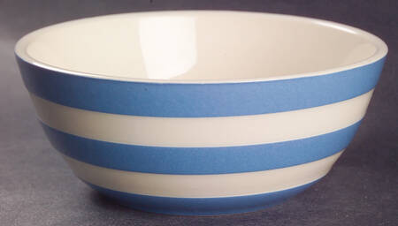 Cornish Blue White (Shield and TG Green) Fruit/Dessert (Sauce) Bowl