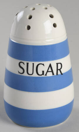 Cornish Blue White (Shield and TG Green) Sugar Shaker