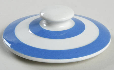 Cornish Blue White (Shield and TG Green) Lid for 5" Storage Jar