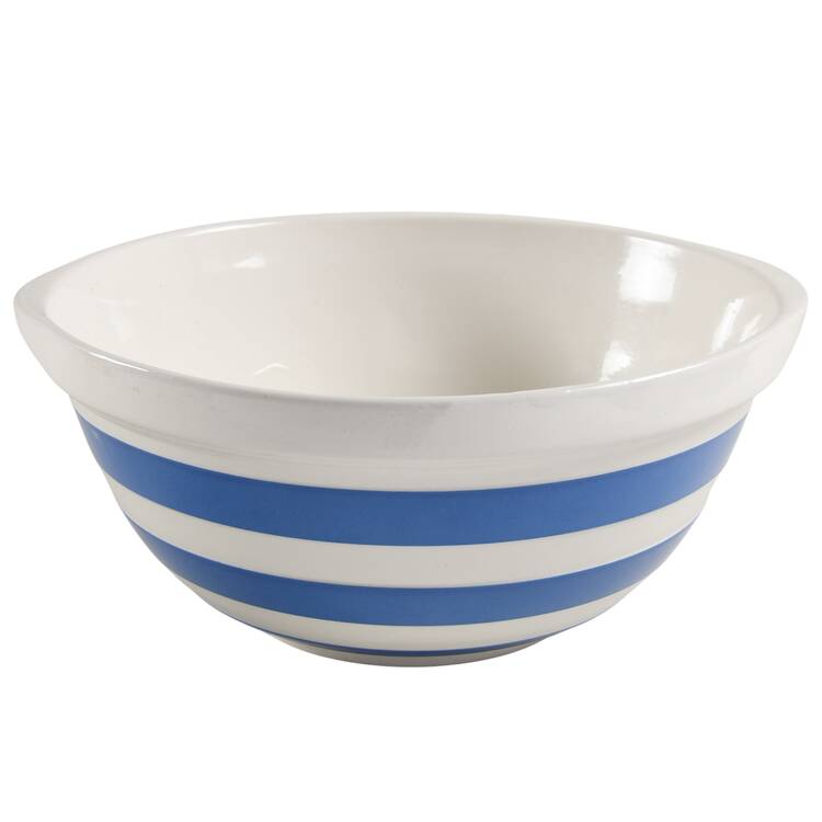Cornish Blue White (Shield and TG Green) 10" Mixing Bowl