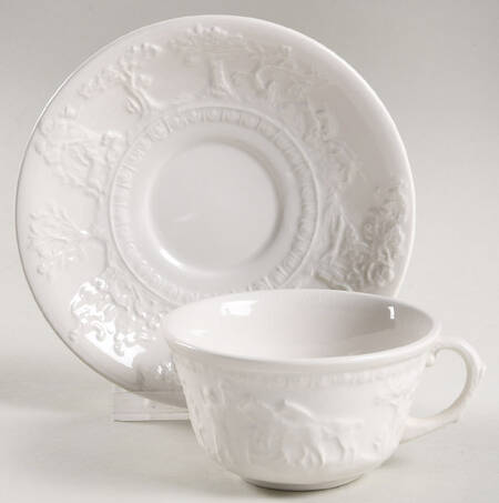 Hunt Club Flat Cup & Saucer Set