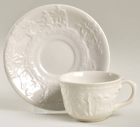 Hunt Club Flat Demitasse Cup & Saucer Set