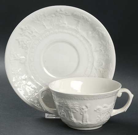 Hunt Club Flat Cream Soup Bowl & Saucer Set