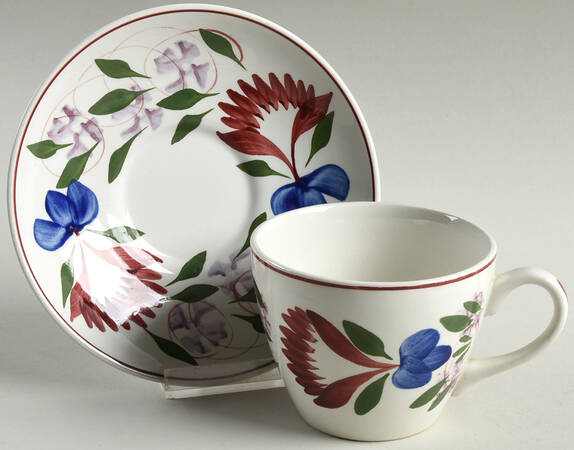 Oakville Flat Cup & Saucer Set