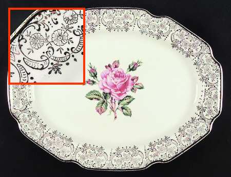 Briar Rose 13" Oval Serving Platter